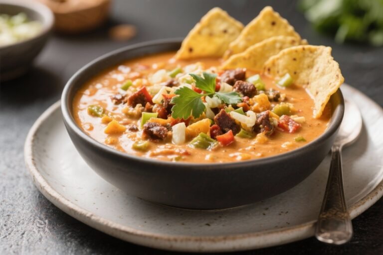 High Protein Creamy Taco Soup That Feels Like Cheat Day (But Isn’t)