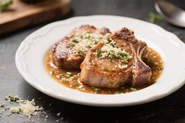 Slow Cooker Pork Chops with Garlic Parmesan Sauce – That Practically Make Themselves