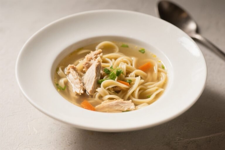 Homestyle Chicken Noodle Soup That Fixes Your Mood Faster Than Your Group Chat