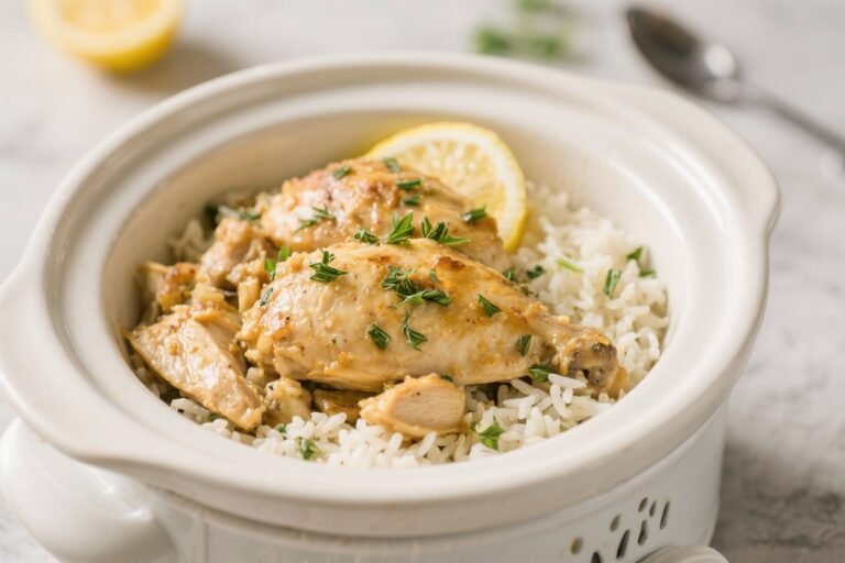 Slow Cooker Lemon Herb Chicken and Rice: The Set-It-and-Flex Meal That Tastes Like You Tried