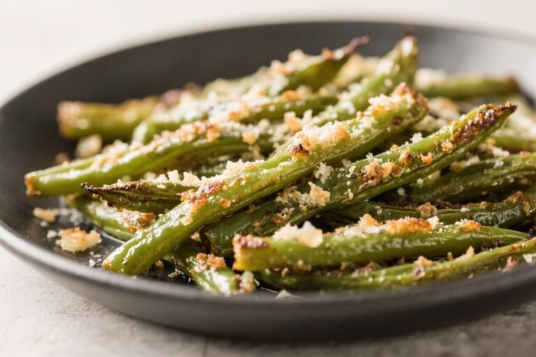 Crispy Garlic Parmesan Roasted Green Beans That Snap, Sizzle, and Steal the Show