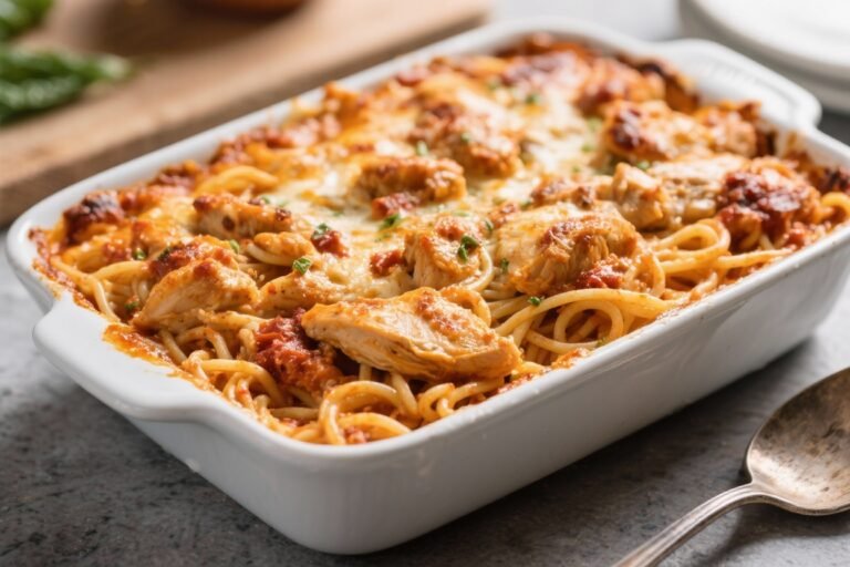 Spicy Southern Chicken Spaghetti Casserole That Slaps: Creamy, Cheesy, and Fully Loaded Heat