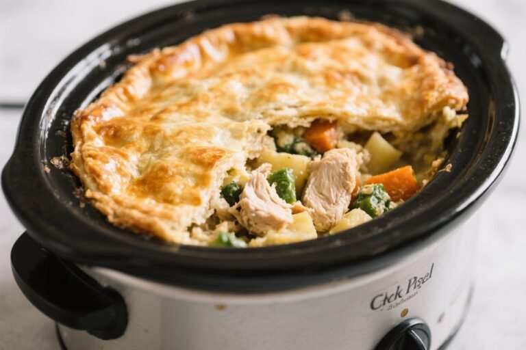 Crockpot Chicken Pot Pie That Basically Cooks Itself (And Tastes Like a Hug)