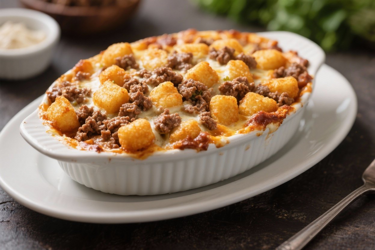 tater tot casserole with ground beef